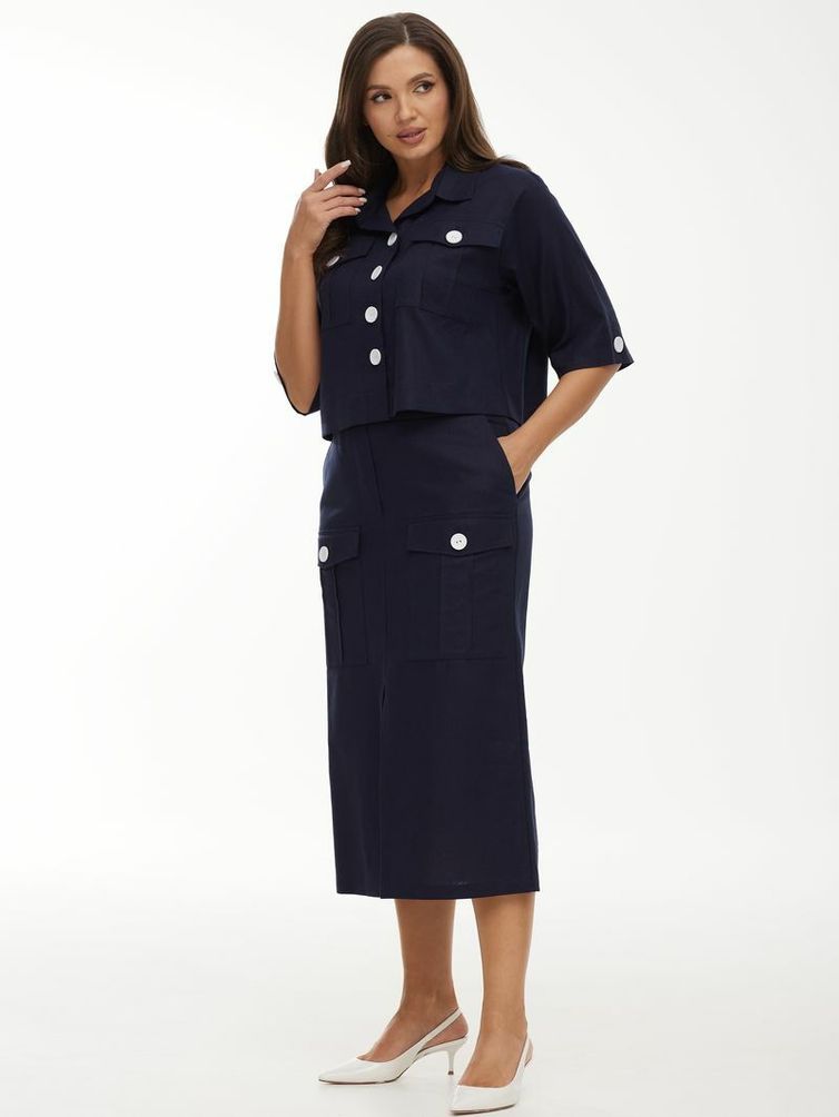 Skirt Elady #4456 sinij