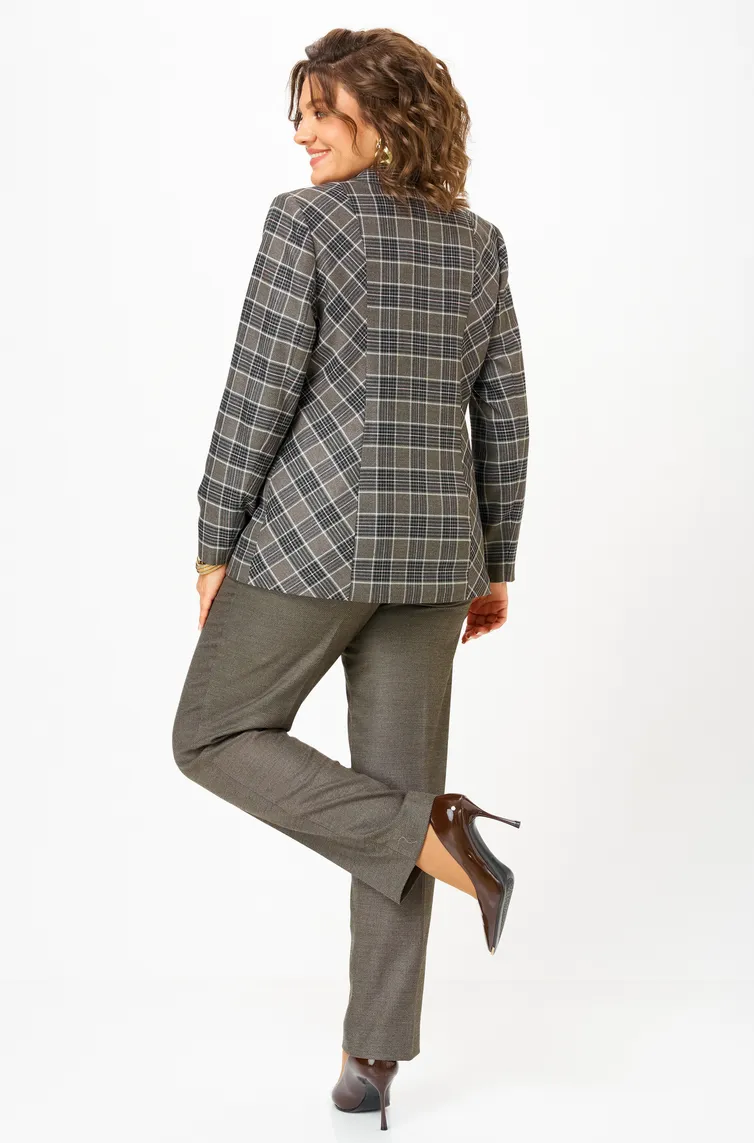 Zestaw BelElStyle #412-314/609-323 korichnevaya kletka