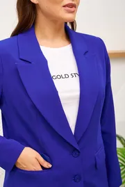 Жакет GoldStyle арт. 2545-1.1 васильковый = 2633.1 васильковый