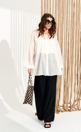 Блузка Elletto Life 13997 сливочный