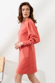 Платье PAPAYA арт. P1453 лососевый