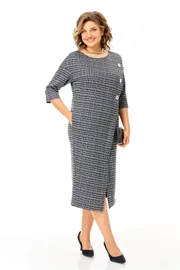 Sukienka Michel Chic #2190/1 fakturnaya kletka
