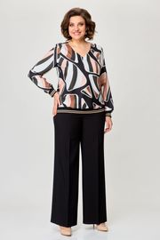 Blouse nika.pl #0401602 M&M-16 korichnevyj