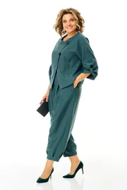 Костюм Michel Chic арт. 1436/1 шелковый мох