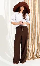 Брюки Elletto Life 2384 коричн