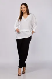 Bluzka MALI #625-057 belyj