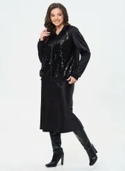 Skirt Takka plus #24-236/3 chernyj