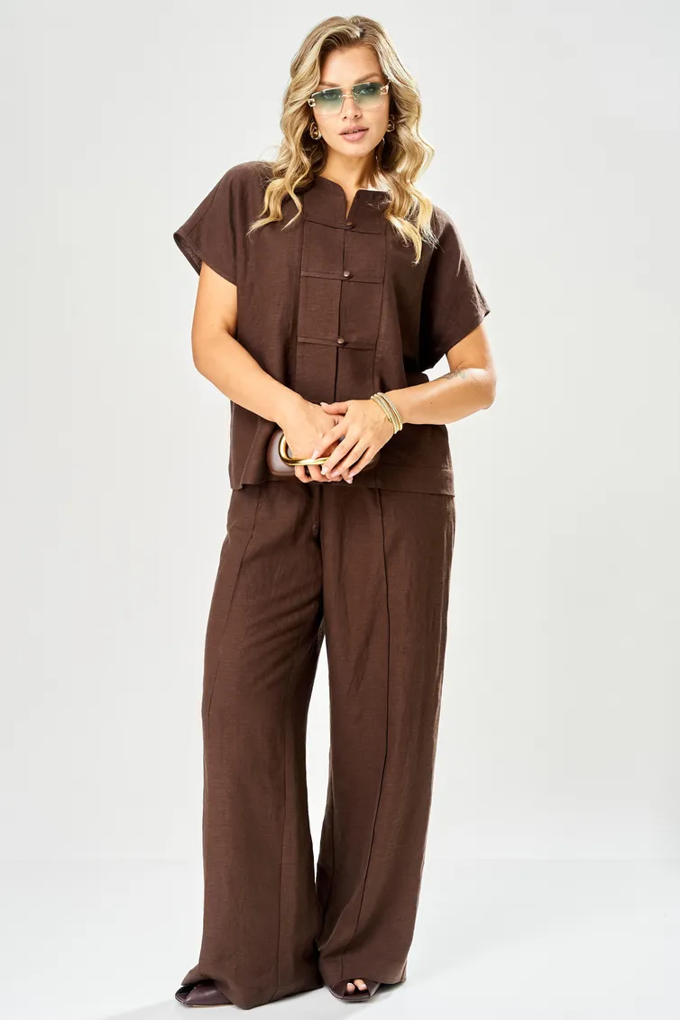 Suit Ava fashion #M-207 korichnevyj