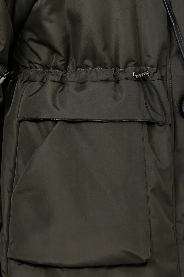 Płaszcz LS #8295 xaki