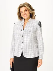 Suit Vilena-fashion #1198 belyj+chernyj