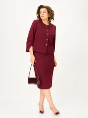 Garnitur Vilena-fashion #1126 burgundi
