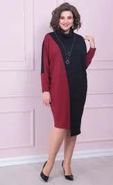 Sukienka Ладис Лайн 1519 vishnya+chernyj