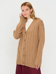 Кардиган Newvay арт. 9252-91052 карамельный кофе