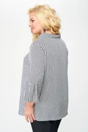 Bluzka Abbi #4022 belo-chernyj