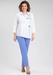 Zestaw Vilena-fashion #954 belyj+goluboj