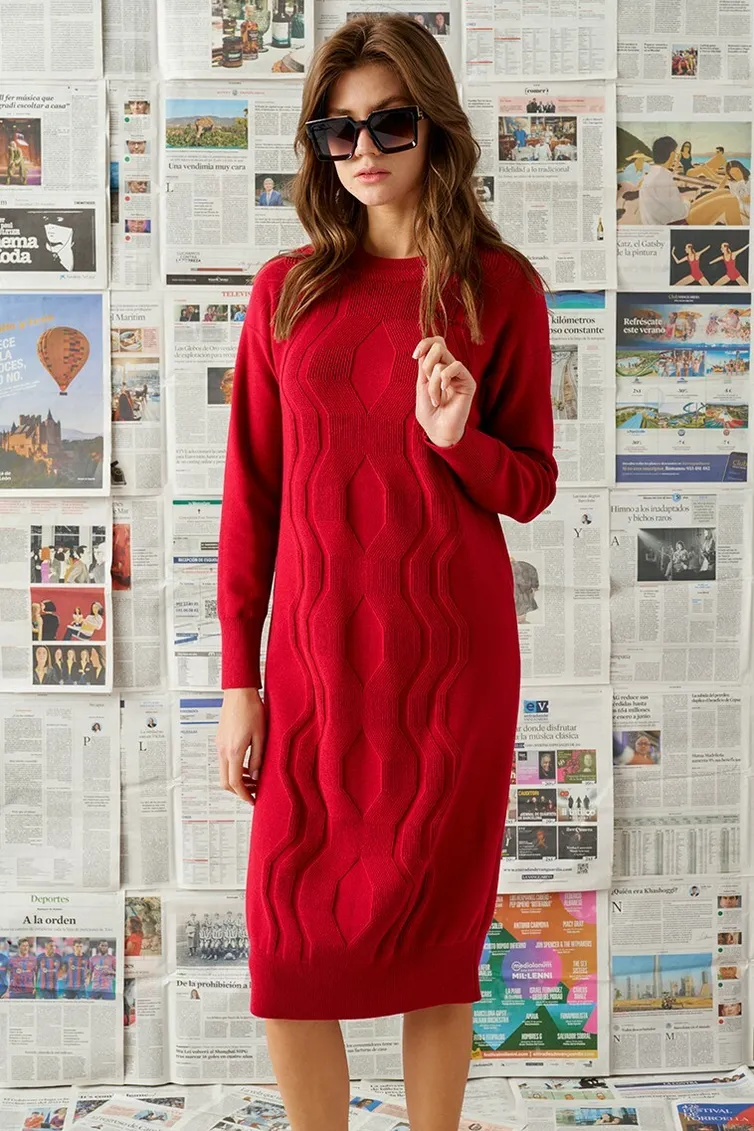 Sukienka Barbara Geratti #S2915BG t.krasnyj