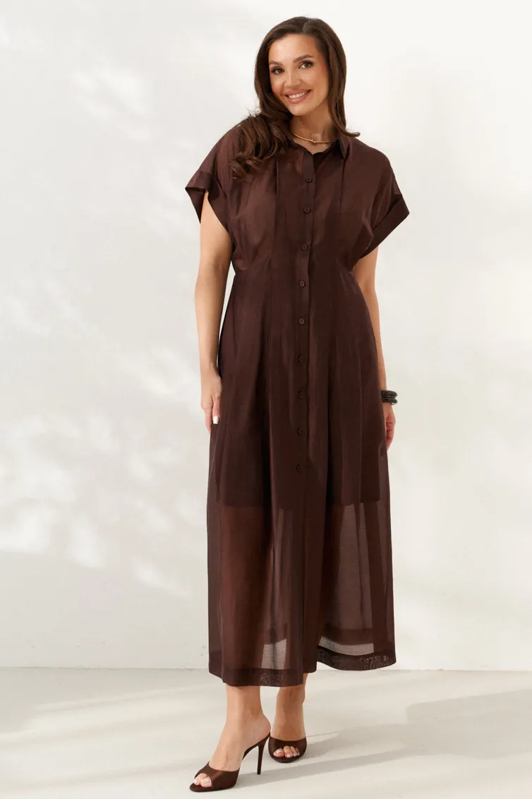 Sukienka Alta Moda #1091 korichnevyj