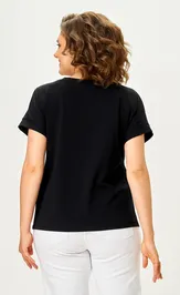Блузки, туники Rumoda 2239 (короткий рукав) черный