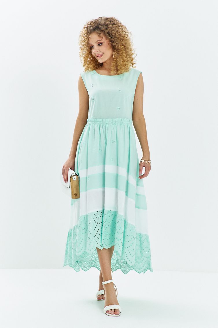 Dress Euromoda #712 myatnyj-belyj