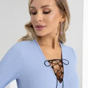 Sukienka CHARUTTI #Goryachij obraz (illusion blue)