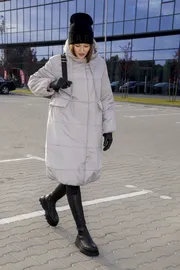 Płaszcz DOGGI #5028 seryj