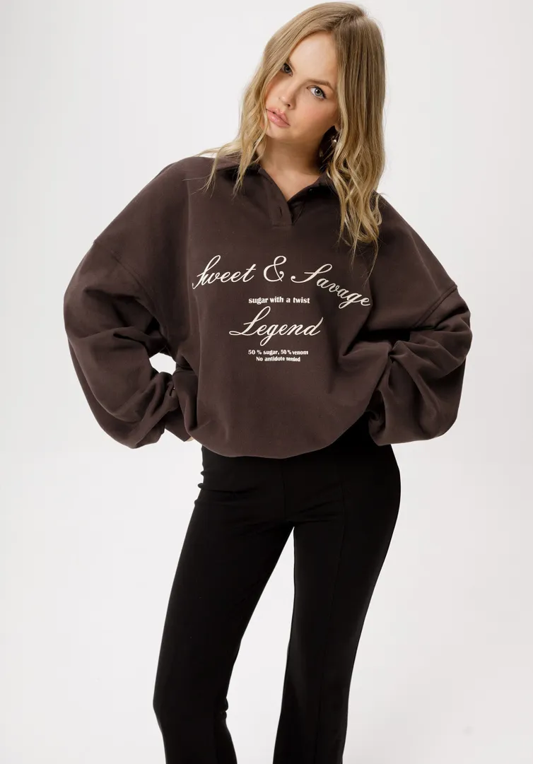 Bluza Pirs #6400 korichnevyj