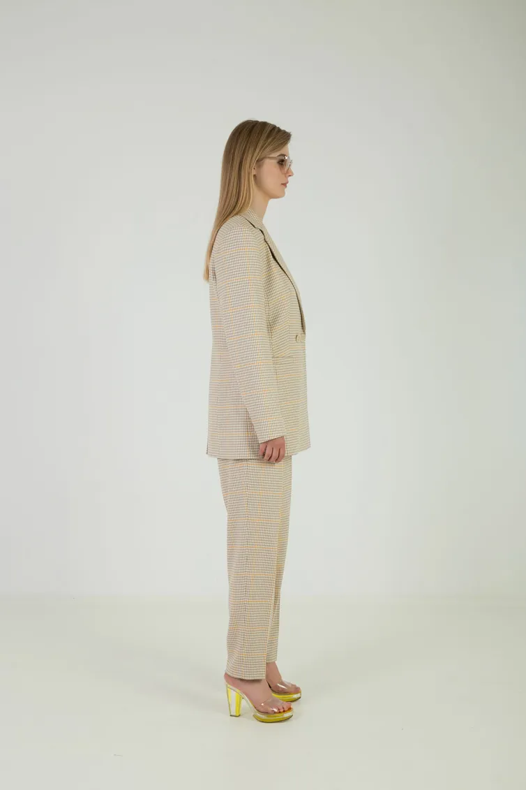 Trousers Elema #3K-12452-1 zhyoltaya kletka 164