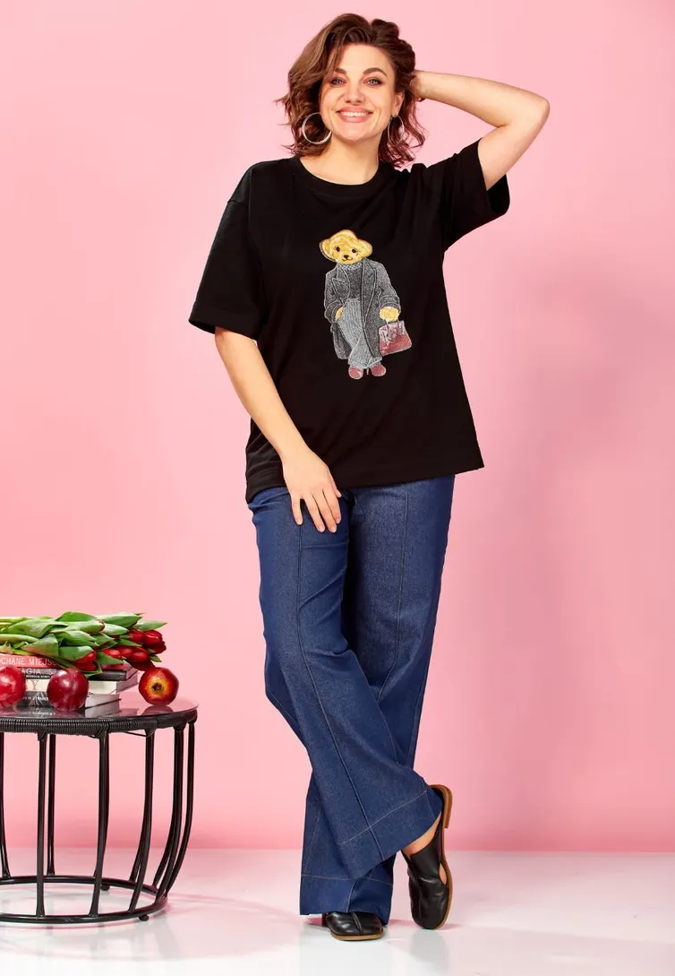 Футболка Ava fashion арт. М-176 черный