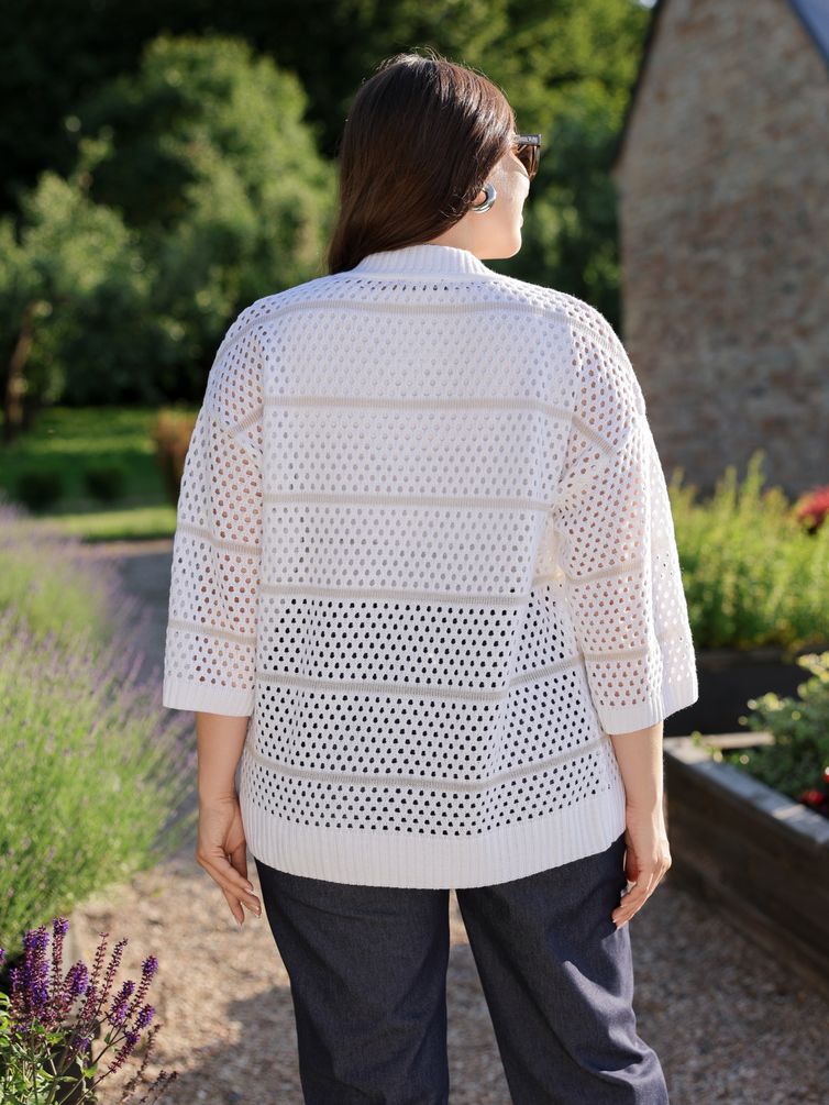 Sweter BONADI #1819 belyj