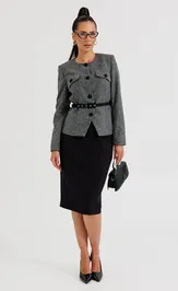 Костюм Galean Style 1014 А серый с черным