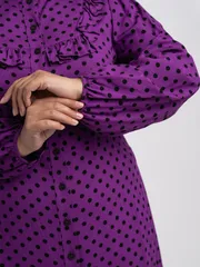 Sukienka FASHION CENTRE #V-3300/Sirenevyj v gorox
