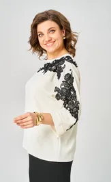Блузка Rumoda 2277 дл.р молочный