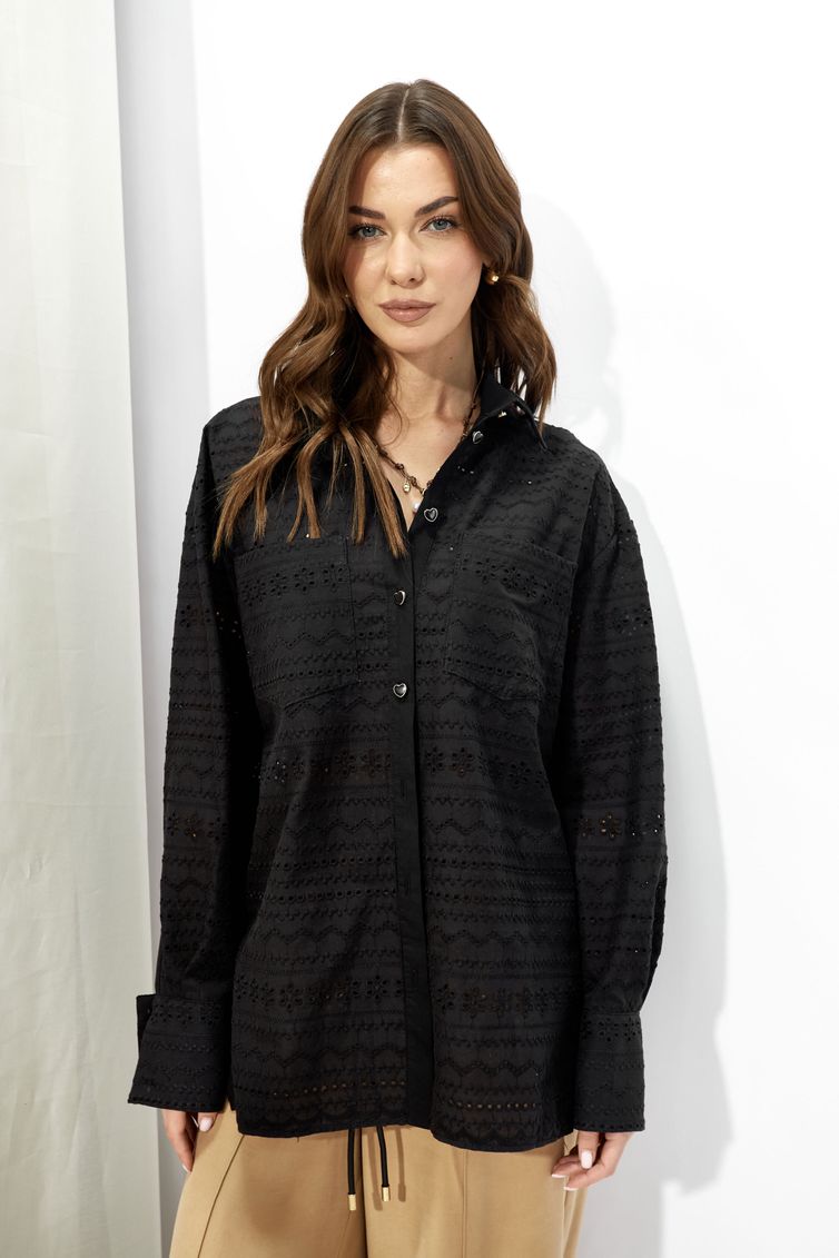 Блузка Люше арт. 4361 черный