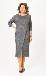 Платье Michel Chic 2190 серая елочка