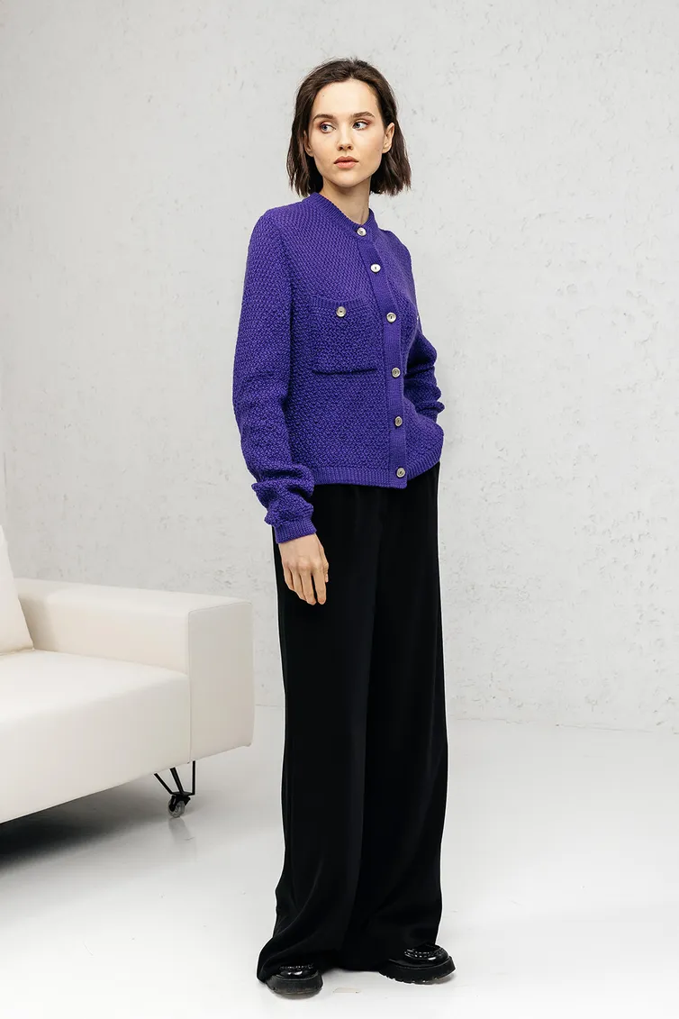 Sweter Romgil #RV0113-ShE5 glubokij fioletovyj