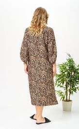 Платье Ava fashion М-191 коричневый-бежевый