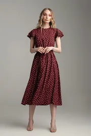 Dress MARIKA #421 bordo