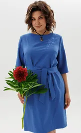 Платье Anelli Laurel 1850 синяя астра