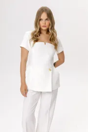 Blouse Pirs #6636 belyj