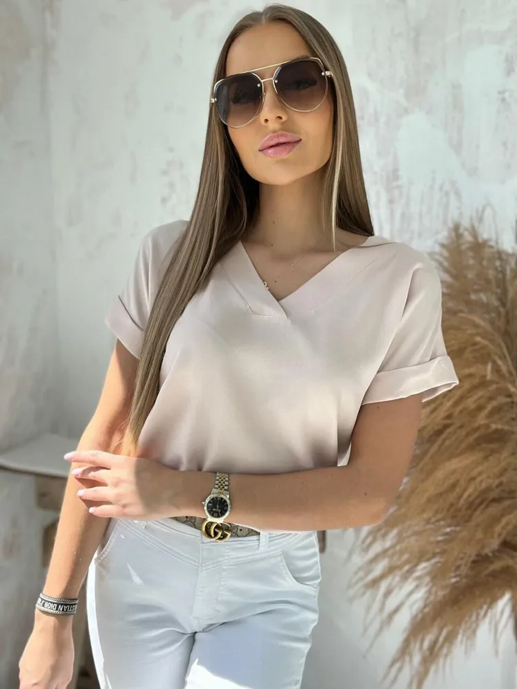 Blouse nika.pl #0401011 M&M-10 bezhevyj odnoton