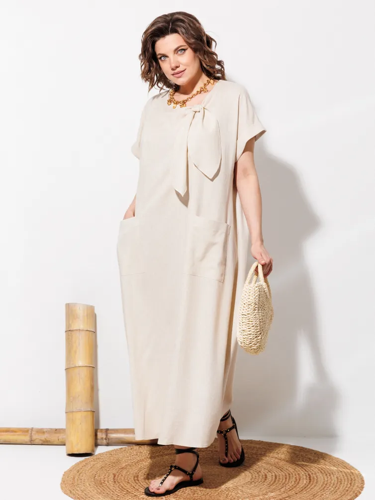 Dress Anastasia MAK #1326 bezhevyj