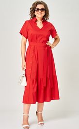 Dress EVA GRANT 7325V krasnyj