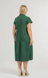 Dress NOVITA 1338 temno-zelenyj