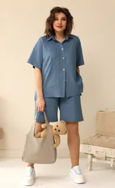 Блуза BegiModa 4034 джинс