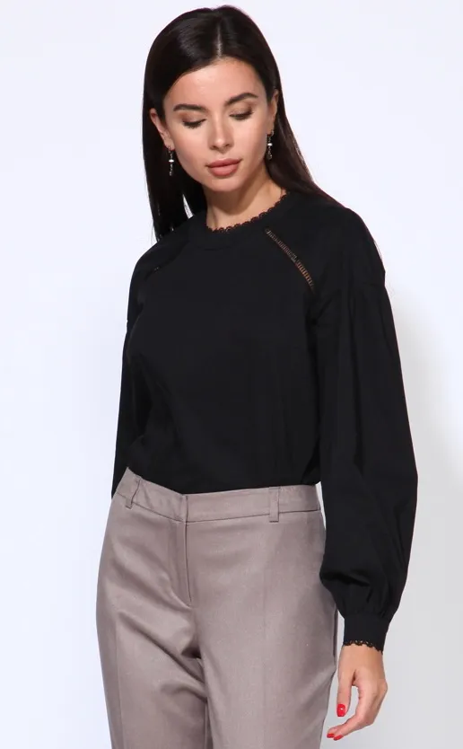 Bluzka Faufilure #S1208 chernyj