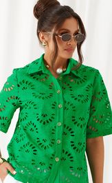 Комплект Beautiful & Free 6463 бело-зелёный