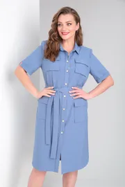 Sukienka Vilena-fashion #805 goluboj