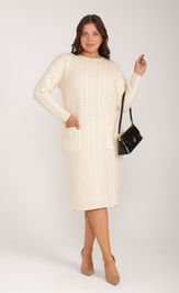 Sukienka BONADI 2017 ekryu