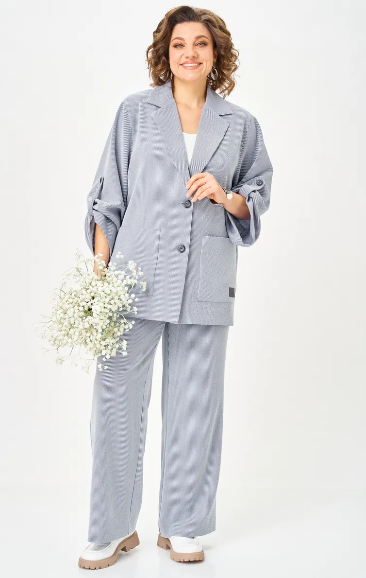 Garnitur BelElStyle #884-333/601-308 golubaya poloska