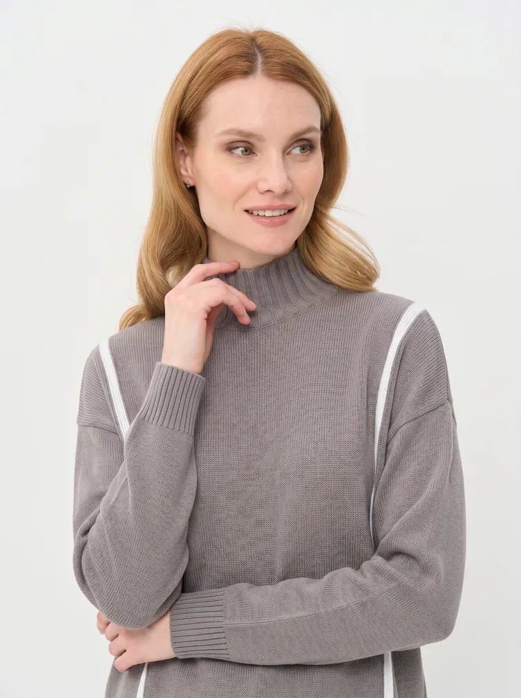 Jumper Newvay #9252-94222 titanium/bel